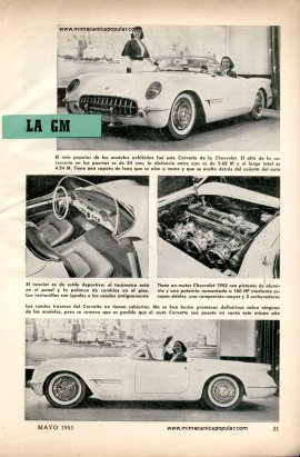 "Coches de ensueño" Exhibidos por la GM -Mayo 1953