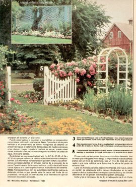 5 estructuras para embellecer su patio - Noviembre 1981