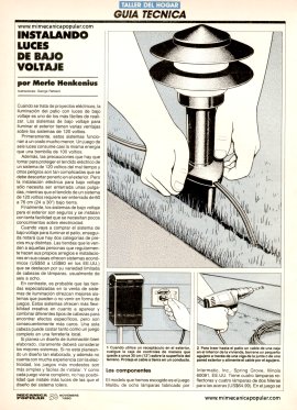 Instalando Luces de Bajo Voltaje -Patio, Jardín, Terraza - Noviembre 1990