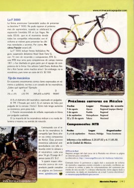 Mountain Bike - Vocabulario de la MTB - Agosto 1998