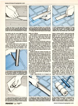 Cómo instalar un piso de vinilo - Septiembre 1989