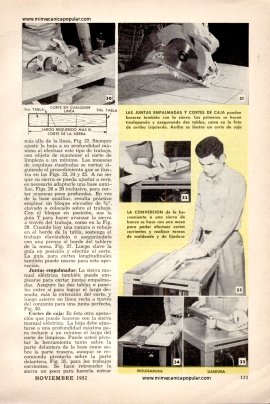 Cómo Usar La Sierra Eléctrica - Noviembre 1952