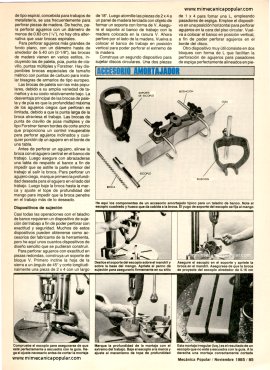 Cómo usar el taladro de banco - Noviembre 1985