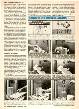 Cómo usar el taladro de banco - Noviembre 1985