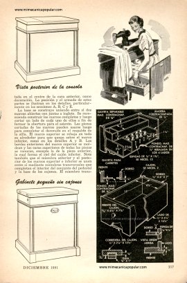 Consola para Máquina de Coser - Diciembre 1951