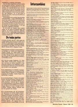 Filatelia - El sello español - Febrero 1982