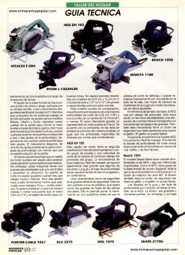 Prueba Comparativa: Cepillos con motor - Mayo 1993