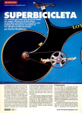 SUPERBICICLETA - Mayo 1993