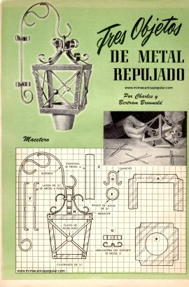 Tres Objetos de Metal Repujado - Diciembre 1951