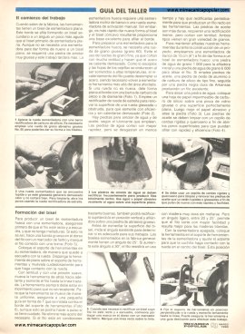 Afilando herramientas - Marzo 1990