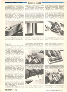 Afilando herramientas - Marzo 1990
