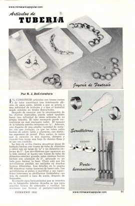 Artículos de Tubería - Febrero 1952