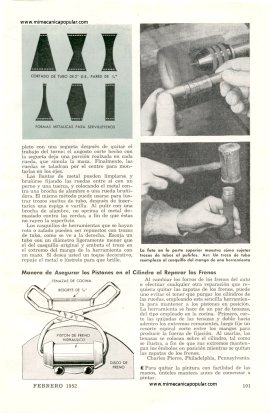 Artículos de Tubería - Febrero 1952