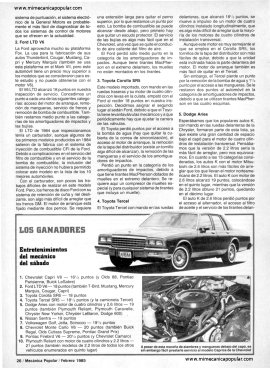 Autos que usted puede arreglar - Febrero 1985