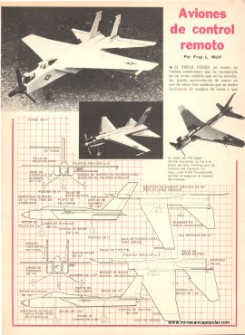 Aviones de control remoto - Febrero 1977
