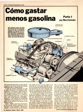 Cómo gastar menos gasolina Parte I - Marzo 1980