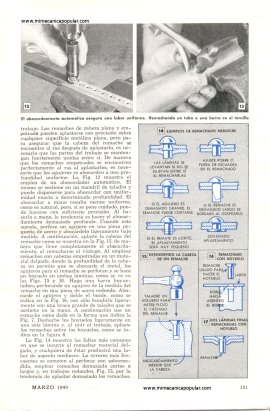 Cómo Remachar Aluminio - Marzo 1949