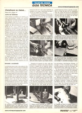 Construya su mesa estilo Reina Ana Siglo XVIII - Noviembre 1989