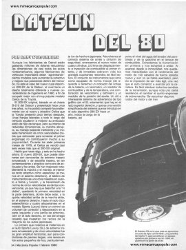 Datsun del 80 - Febrero 1980