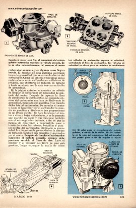 El Cuidado de su Carburador - Marzo 1956