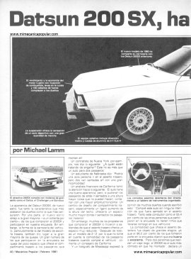 Informe de los dueños: Datsun 200 SX - Febrero 1981