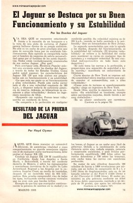 Informe de los dueños: Jaguar XK 120 - Marzo 1955