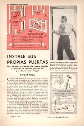 Instale Sus Propias Puertas - Enero 1951