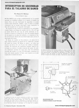 Interruptor de seguridad para el taladro de banco - Noviembre 1973