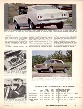 Los Autos Potentes compactos del 67 - Enero 1967