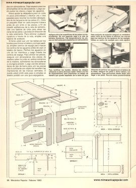 Construya una mesa de doble propósito - Febrero 1983
