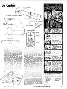 Nueve Usos para Tubos de Cartón - Diciembre 1966