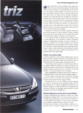 Seda automotriz: Peugeot 607 -Marzo 2002