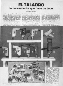EL TALADRO la herramienta que hace de todo - Diciembre 1978