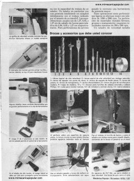 EL TALADRO la herramienta que hace de todo - Diciembre 1978
