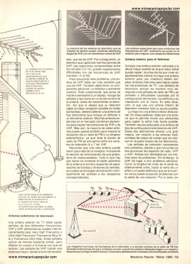 Use la antena correcta - Marzo 1985
