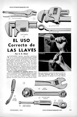 El Uso Correcto de las Llaves - Febrero 1954