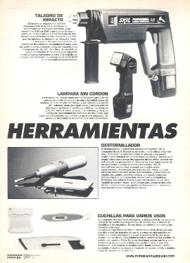 Conozca sus Herramientas -Noviembre 1993