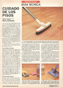 Cuidado de los Pisos - Julio 1992
