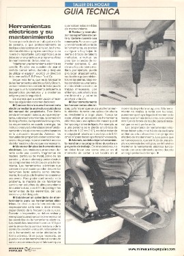 Herramientas eléctricas y su mantenimiento - Noviembre 1993