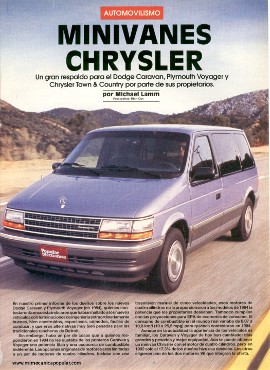 Informe de los dueños: Chrysler Minivan - Julio 1993