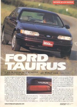 Informe de los dueños: Ford Taurus -Noviembre 1993