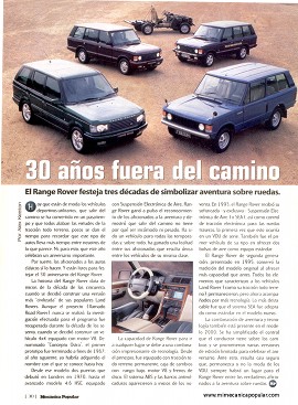 30 años fuera del camino -Range Rover - Julio 2000