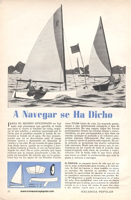 A Navegar se Ha Dicho - Septiembre 1957