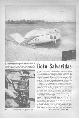 Bote Salvavidas sin Tripulación - Julio 1952