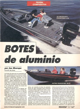 Botes de aluminio - Octubre 1989