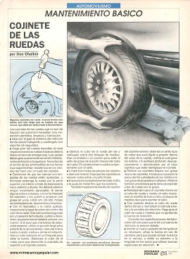 Cojinete de las ruedas del auto - Noviembre 1992