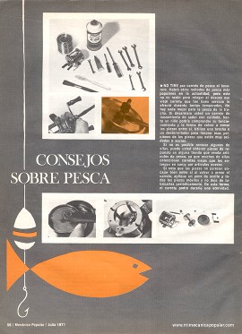 Consejos sobre pesca - Julio 1971