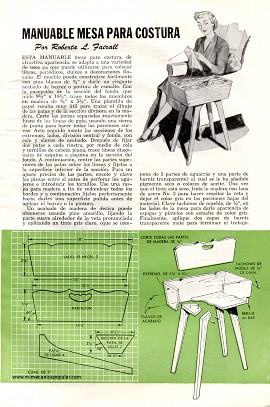 Manuable mesa para costura - Abril 1952