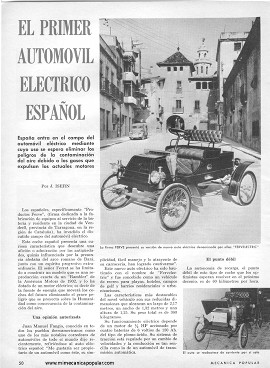 El primer automóvil eléctrico español - Febrero 1969