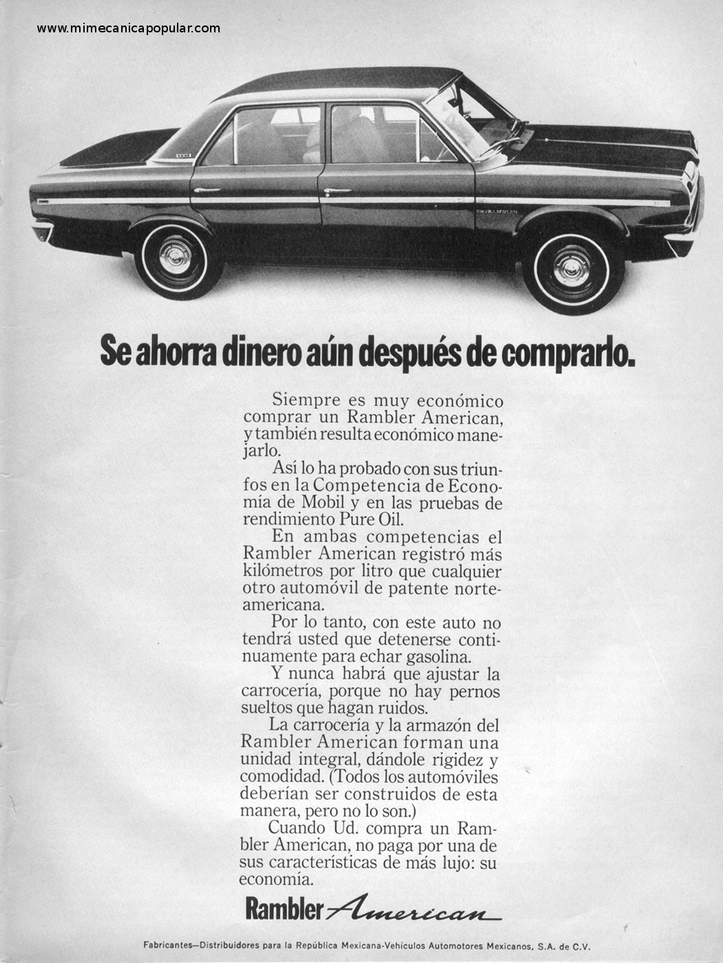 Publicidad - Rambler American - Marzo 1969